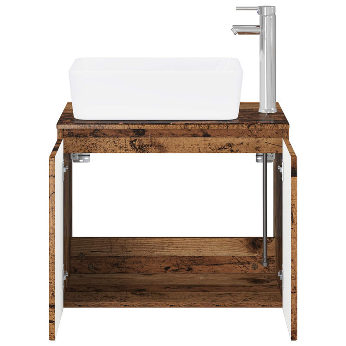 Set de mobilier pentru baie Lemn vechi Lemn prelucrat WALTI