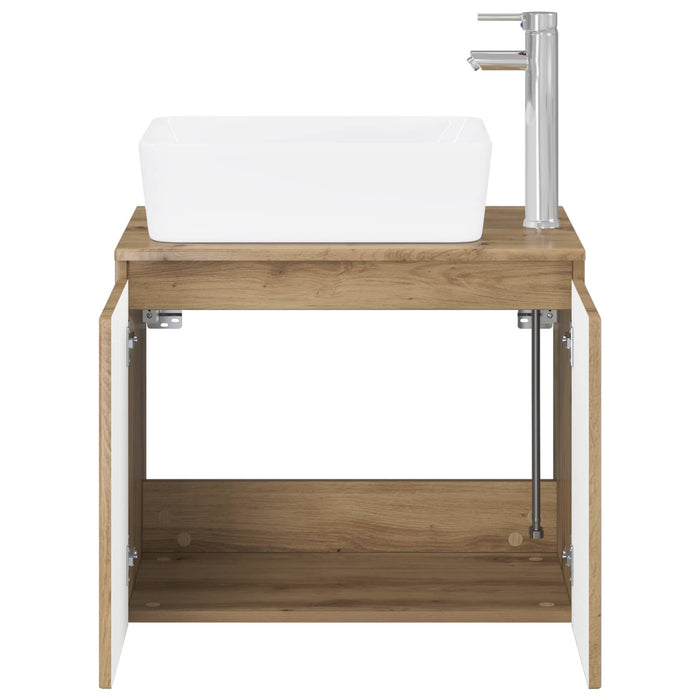 Set de mobilier pentru baie Stejar Artizanal Lemn prelucrat WALTI