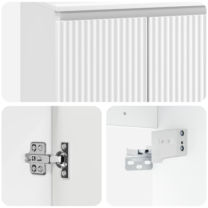 Set de mobilier pentru baie Alb Lemn prelucrat WALTI