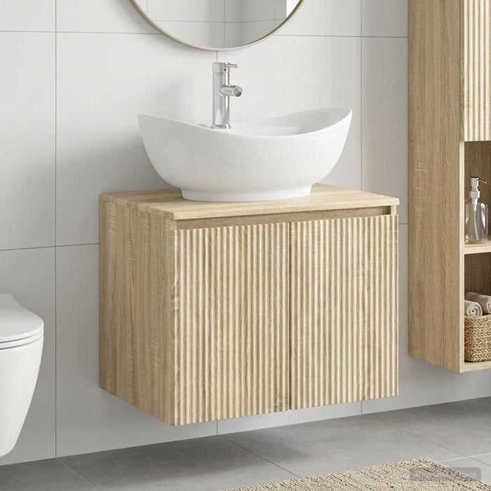 Set de mobilier pentru baie Stejar Sonoma Lemn prelucrat WALTI