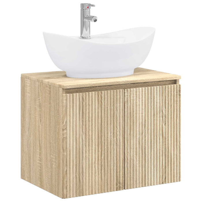 Set de mobilier pentru baie Stejar Sonoma Lemn prelucrat WALTI