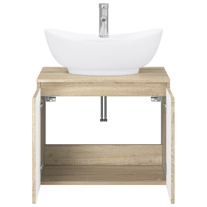 Set de mobilier pentru baie Stejar Sonoma Lemn prelucrat WALTI