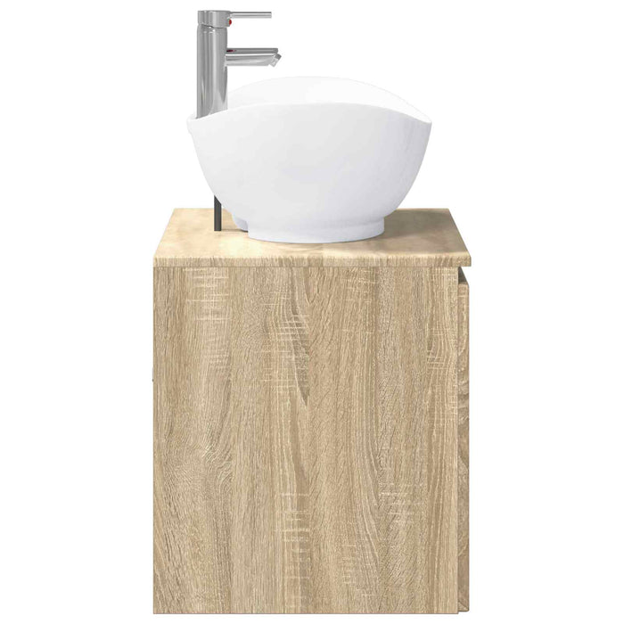 Set de mobilier pentru baie Stejar Sonoma Lemn prelucrat WALTI