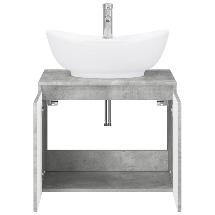 Set de mobilier pentru baie Gri Beton Lemn prelucrat WALTI