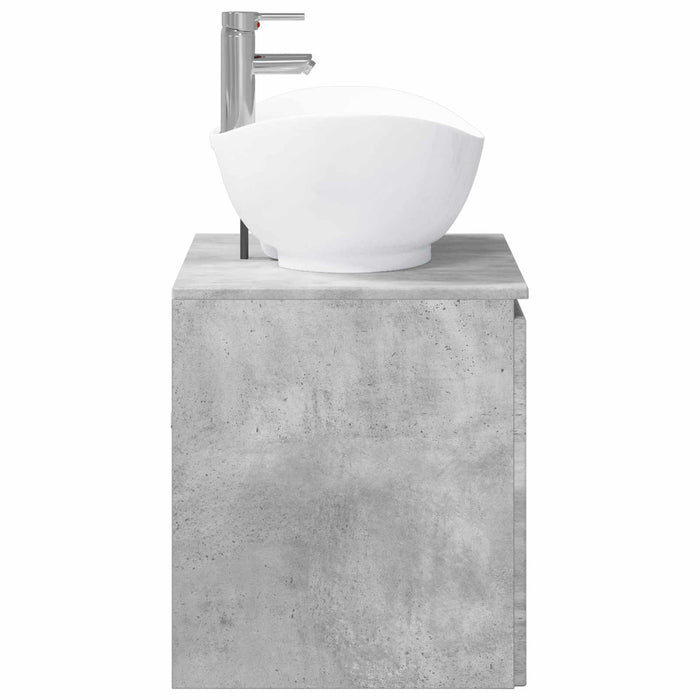 Set de mobilier pentru baie Gri Beton Lemn prelucrat WALTI