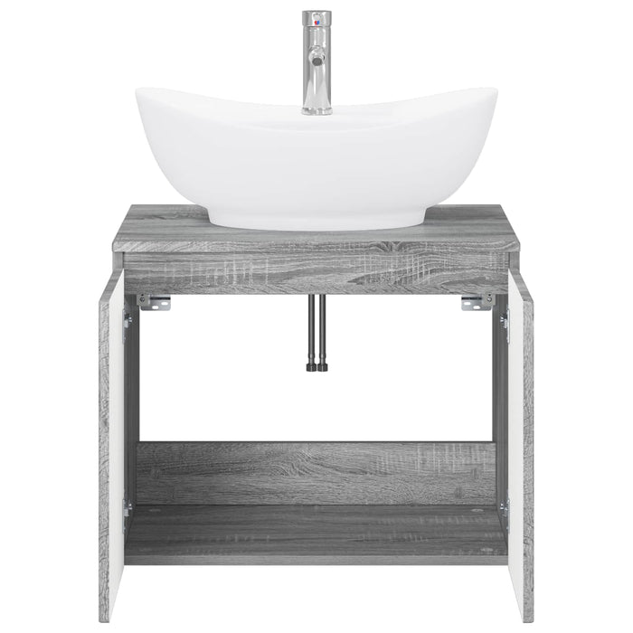 Set de mobilier pentru baie Sonoma gri Lemn prelucrat WALTI