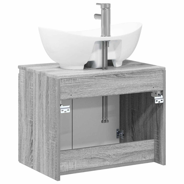 Set de mobilier pentru baie Sonoma gri Lemn prelucrat WALTI