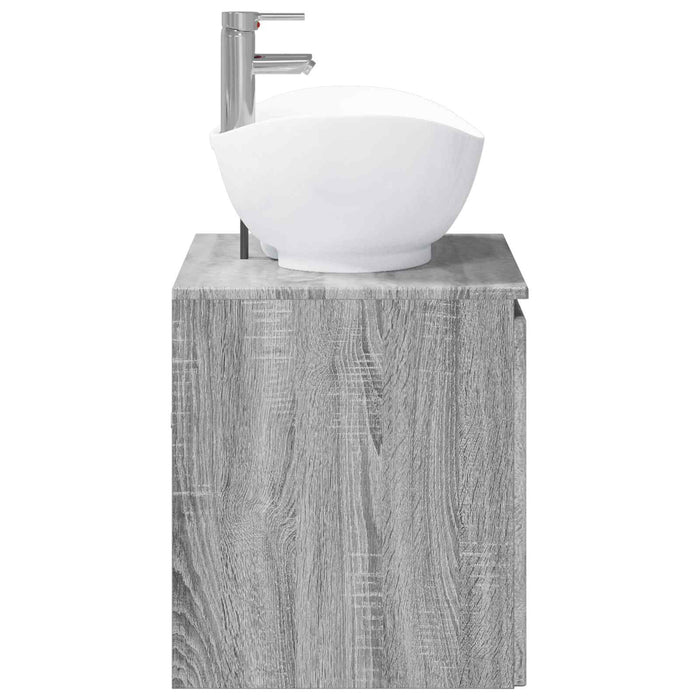 Set de mobilier pentru baie Sonoma gri Lemn prelucrat WALTI