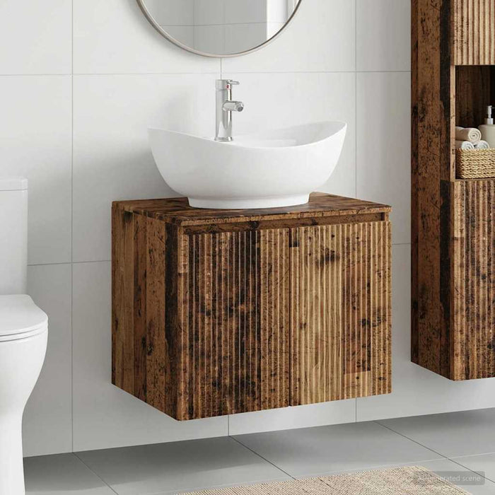 Set de mobilier pentru baie Lemn vechi Lemn prelucrat WALTI