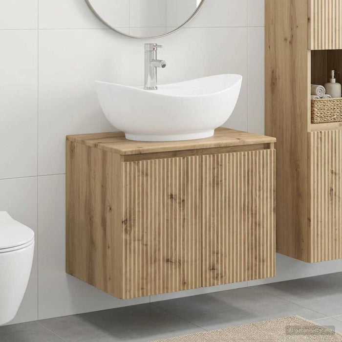 Set de mobilier pentru baie Stejar Artizanal Lemn prelucrat WALTI