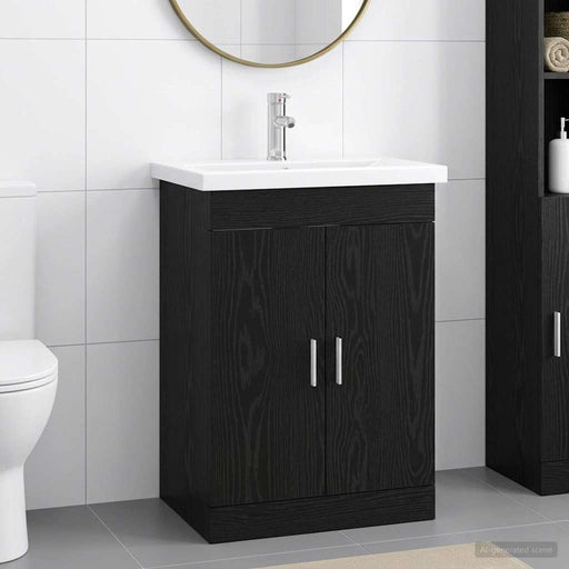 Set de mobilier pentru baie Stejar Negru 61 x 40 x 84,5 cm - WALTI WALTI