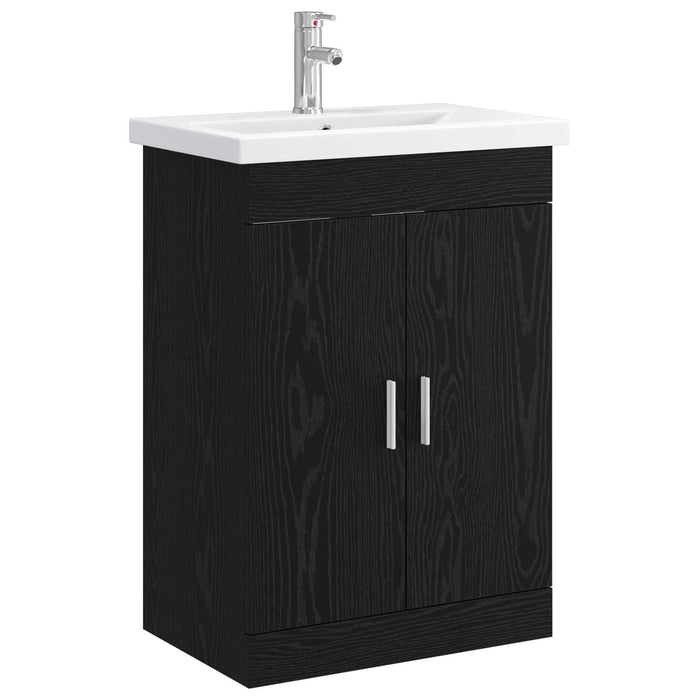 Set de mobilier pentru baie Stejar Negru 61 x 40 x 84,5 cm WALTI