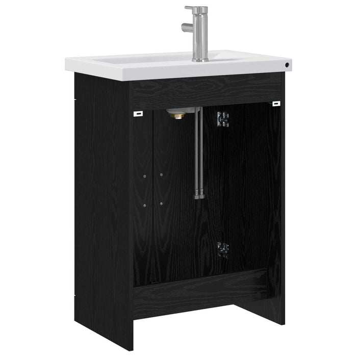 Set de mobilier pentru baie Stejar Negru 61 x 40 x 84,5 cm WALTI