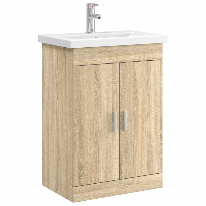 Set de mobilier pentru baie Stejar Sonoma 61 x 40 x 84,5 cm WALTI
