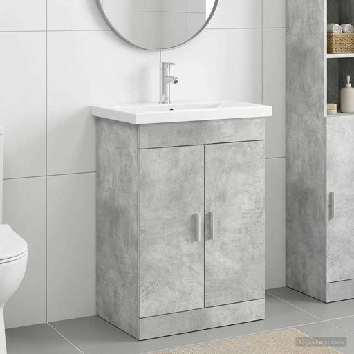 Set de mobilier pentru baie Gri Beton 61 x 40 x 84,5 cm - WALTI WALTI