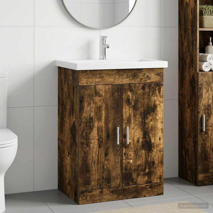 Set de mobilier pentru baie Stejar fumuriu 61 x 40 x 84,5 cm WALTI