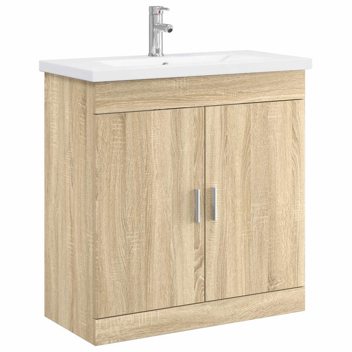 Set de mobilier pentru baie Stejar Sonoma 81 x 40 x 84,5 cm WALTI