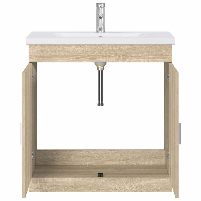 Set de mobilier pentru baie Stejar Sonoma 81 x 40 x 84,5 cm WALTI