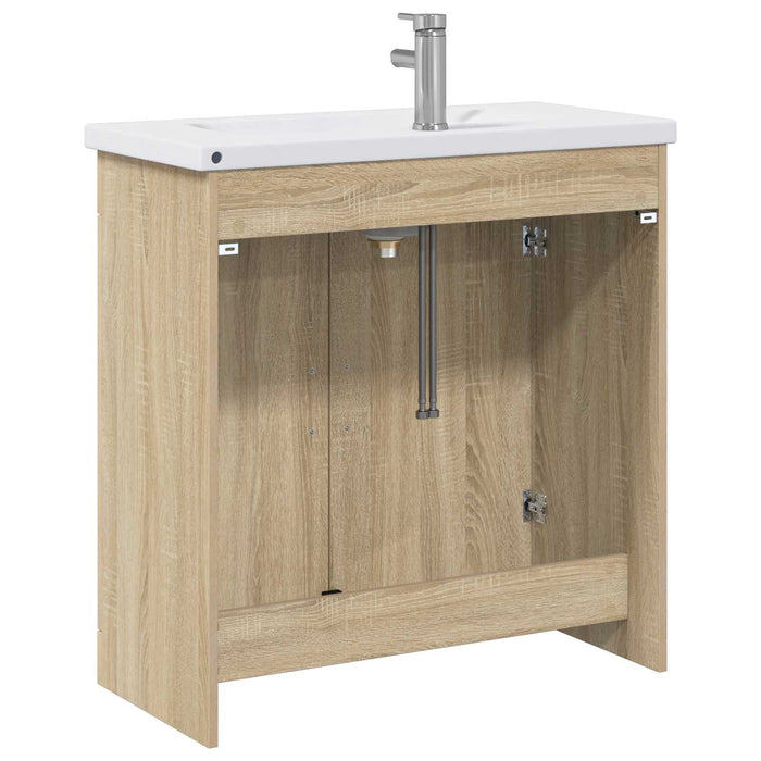 Set de mobilier pentru baie Stejar Sonoma 81 x 40 x 84,5 cm WALTI