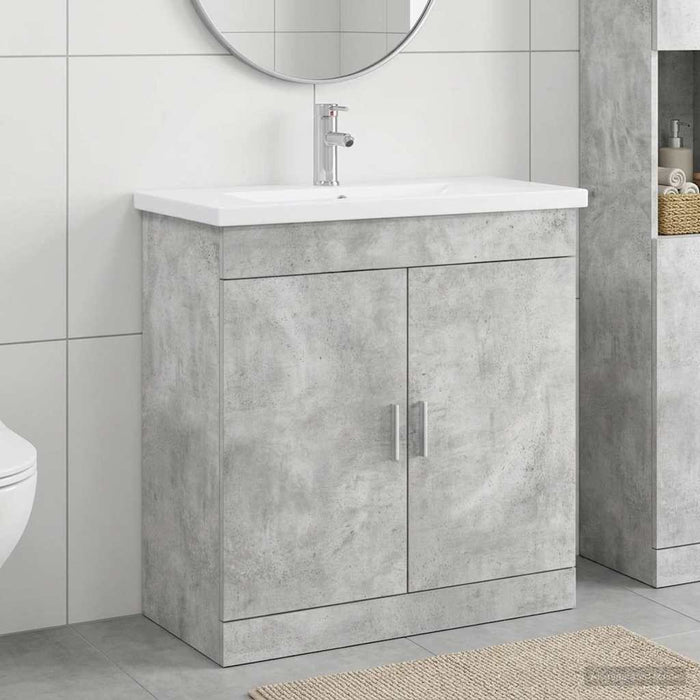 Set de mobilier pentru baie Gri Beton 81 x 40 x 84,5 cm WALTI
