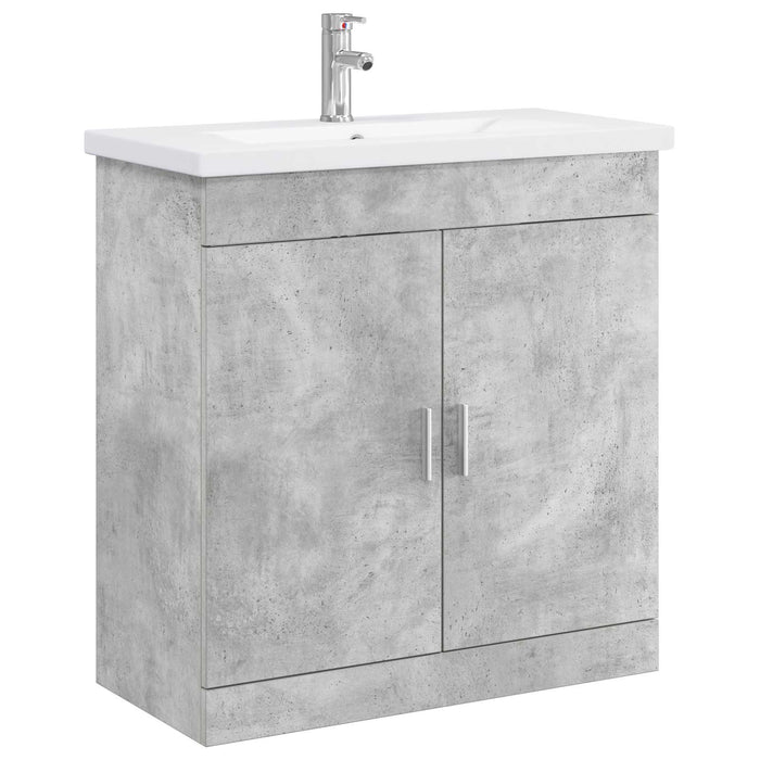 Set de mobilier pentru baie Gri Beton 81 x 40 x 84,5 cm WALTI