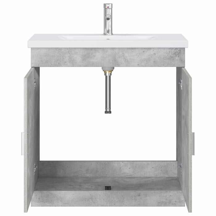 Set de mobilier pentru baie Gri Beton 81 x 40 x 84,5 cm WALTI
