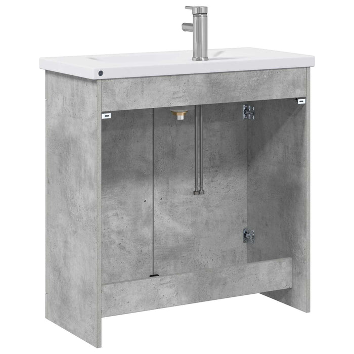 Set de mobilier pentru baie Gri Beton 81 x 40 x 84,5 cm WALTI