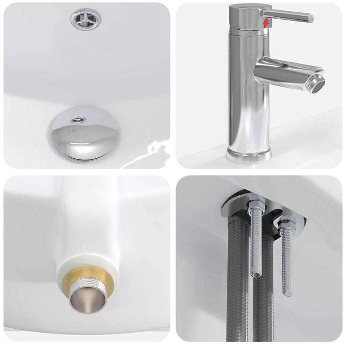 Set de mobilier pentru baie Sonoma gri 81 x 40 x 84,5 cm WALTI