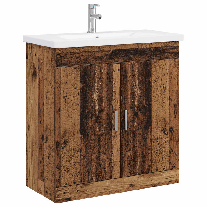 Set de mobilier pentru baie Lemn vechi 81 x 40 x 84,5 cm WALTI