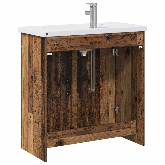 Set de mobilier pentru baie Lemn vechi 81 x 40 x 84,5 cm WALTI