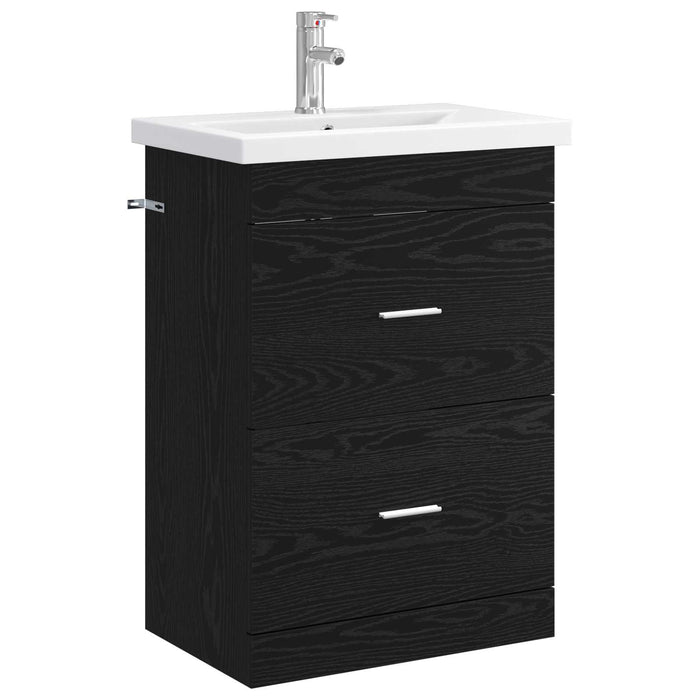 Set de mobilier pentru baie Stejar Negru 61 x 40 x 84,5 cm WALTI