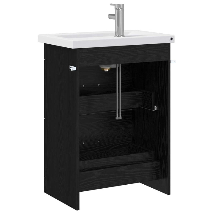 Set de mobilier pentru baie Stejar Negru 61 x 40 x 84,5 cm WALTI