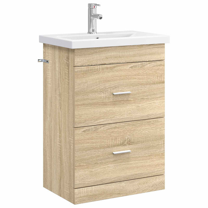 Set de mobilier pentru baie Stejar Sonoma 61 x 40 x 84,5 cm WALTI
