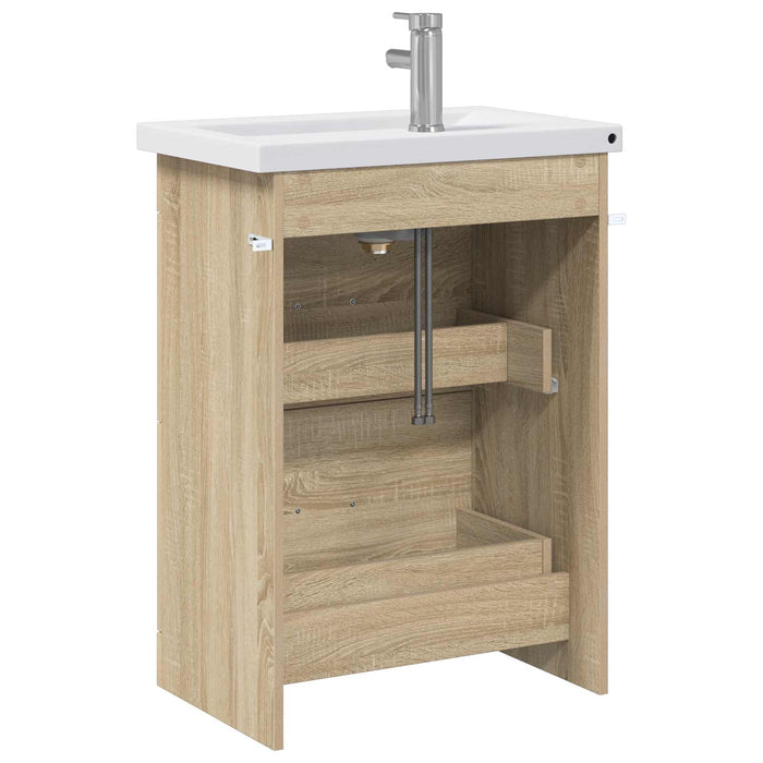 Set de mobilier pentru baie Stejar Sonoma 61 x 40 x 84,5 cm WALTI