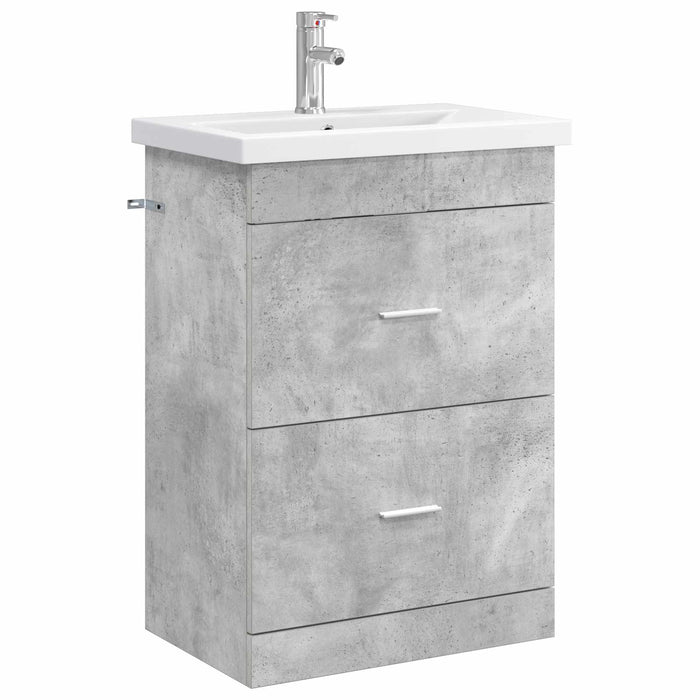 Set de mobilier pentru baie Gri Beton 61 x 40 x 84,5 cm WALTI