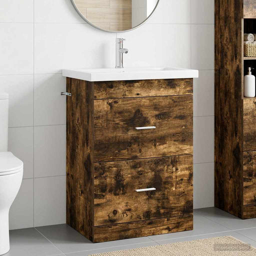 Set de mobilier pentru baie Stejar fumuriu 61 x 40 x 84,5 cm - WALTI WALTI