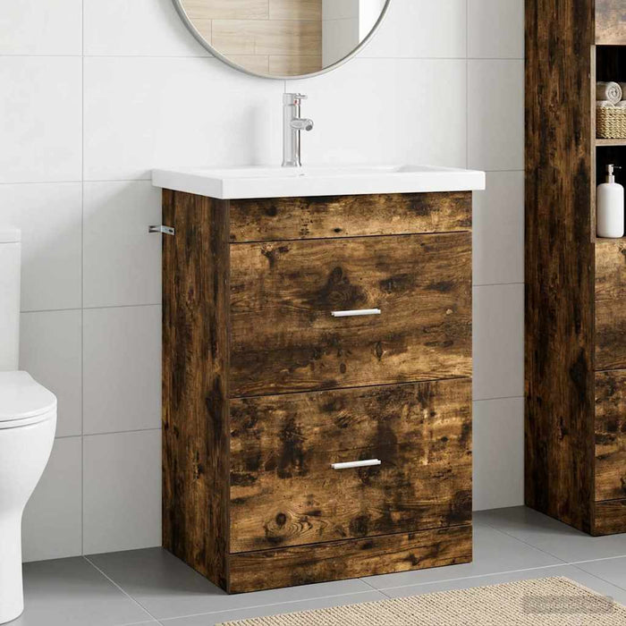 Set de mobilier pentru baie Stejar fumuriu 61 x 40 x 84,5 cm WALTI