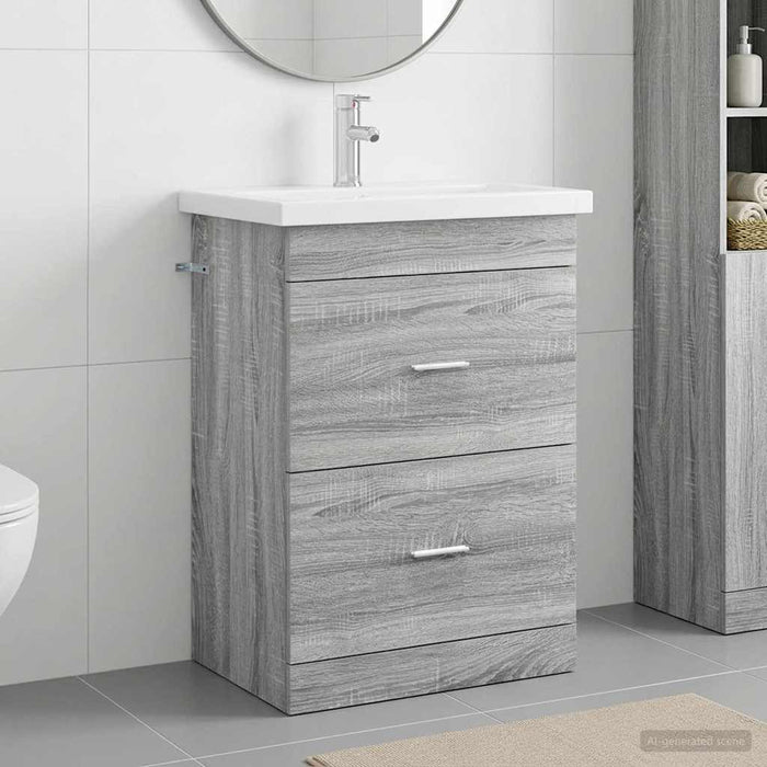 Set de mobilier pentru baie Sonoma gri 61 x 40 x 84,5 cm WALTI