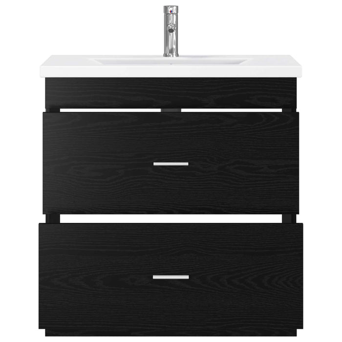 Set de mobilier pentru baie Stejar Negru 81 x 40 x 84,5 cm WALTI
