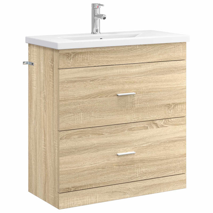 Set de mobilier pentru baie Stejar Sonoma 81 x 40 x 84,5 cm WALTI