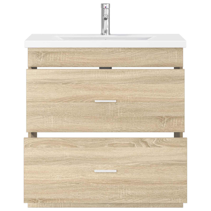 Set de mobilier pentru baie Stejar Sonoma 81 x 40 x 84,5 cm WALTI