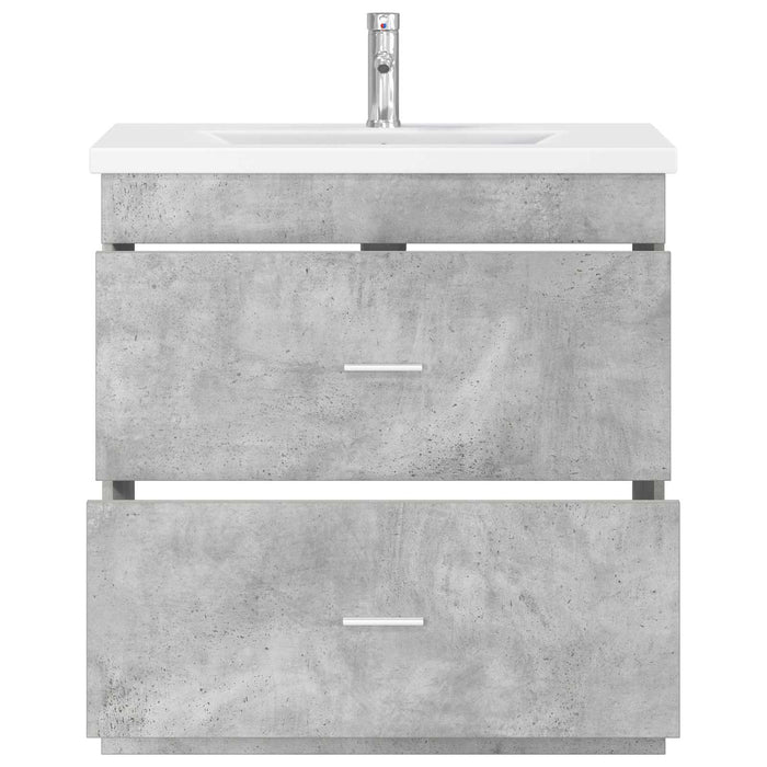 Set de mobilier pentru baie Gri Beton 81 x 40 x 84,5 cm WALTI