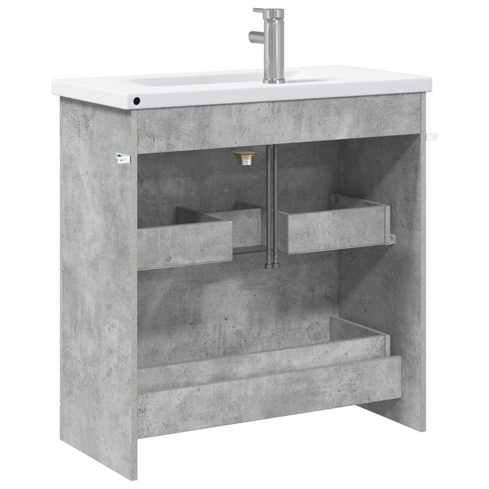 Set de mobilier pentru baie Gri Beton 81 x 40 x 84,5 cm WALTI