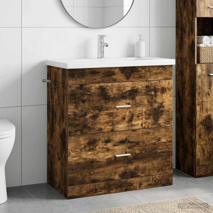 Set de mobilier pentru baie Stejar fumuriu 81 x 40 x 84,5 cm WALTI