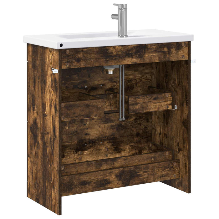 Set de mobilier pentru baie Stejar fumuriu 81 x 40 x 84,5 cm WALTI