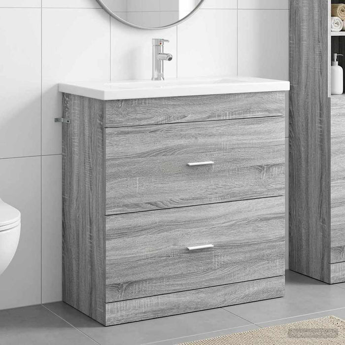 Set de mobilier pentru baie Sonoma gri 81 x 40 x 84,5 cm WALTI