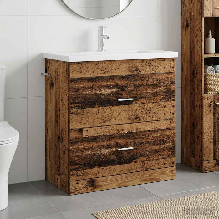 Set de mobilier pentru baie Lemn vechi 81 x 40 x 84,5 cm WALTI