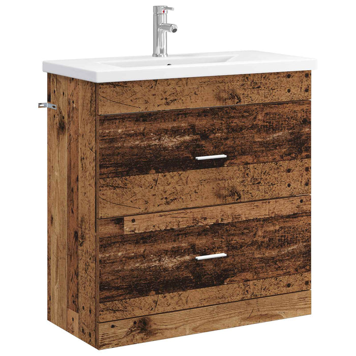 Set de mobilier pentru baie Lemn vechi 81 x 40 x 84,5 cm WALTI