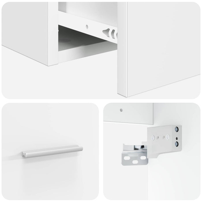 Set de mobilier pentru baie Alb Lemn prelucrat WALTI