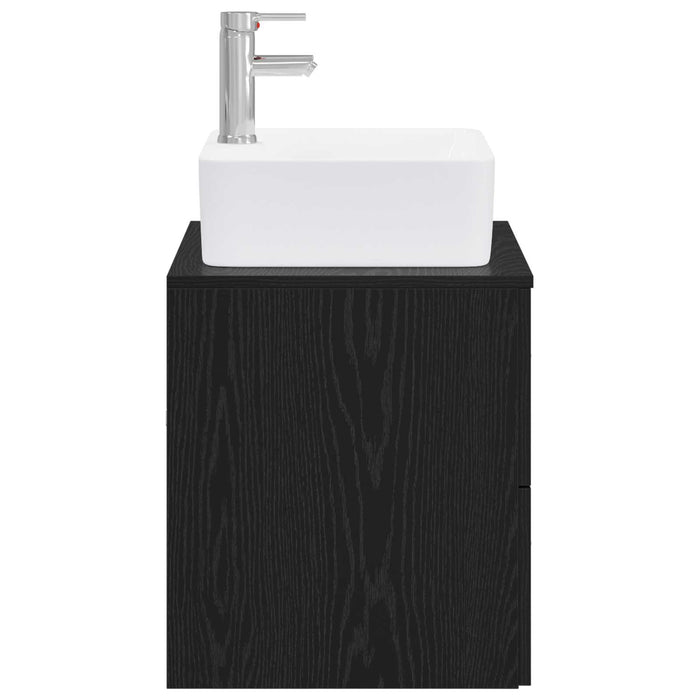 Set de mobilier pentru baie Stejar Negru Lemn prelucrat WALTI